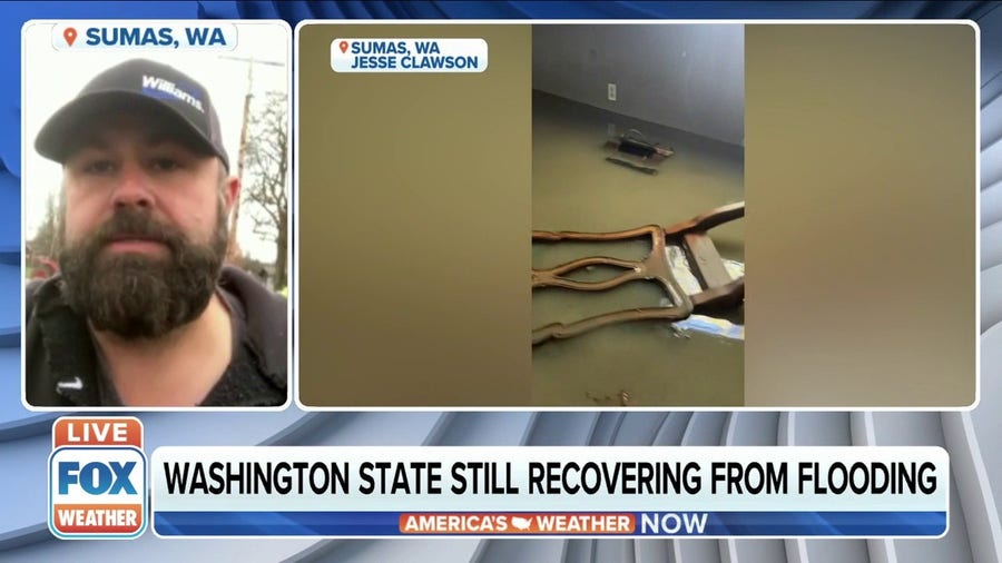 Sumas, Washington flooding destroys man's home