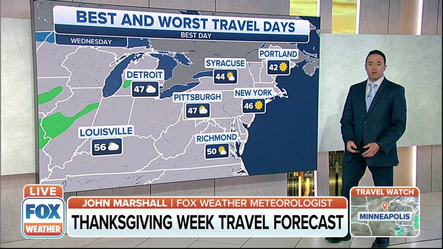 Here's a look at your Thanksgiving week travel forecast