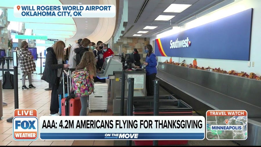 AAA: 4.2 million Americans flying for Thanksgiving