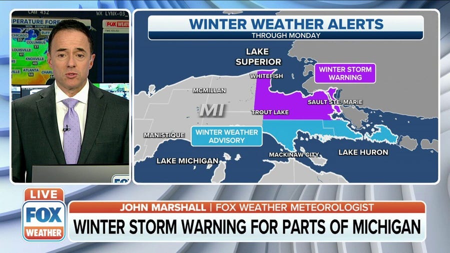 Winter storm warning in effect for parts of Michigan