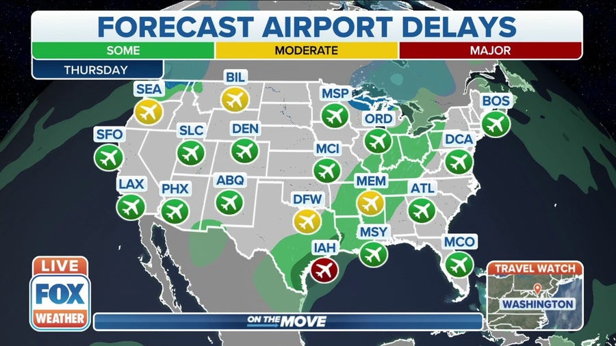 Thanksgiving travel forecast Where holiday travelers can expect rain