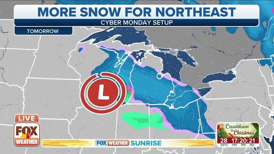 Holiday weekend system could bring more snow to Northeast