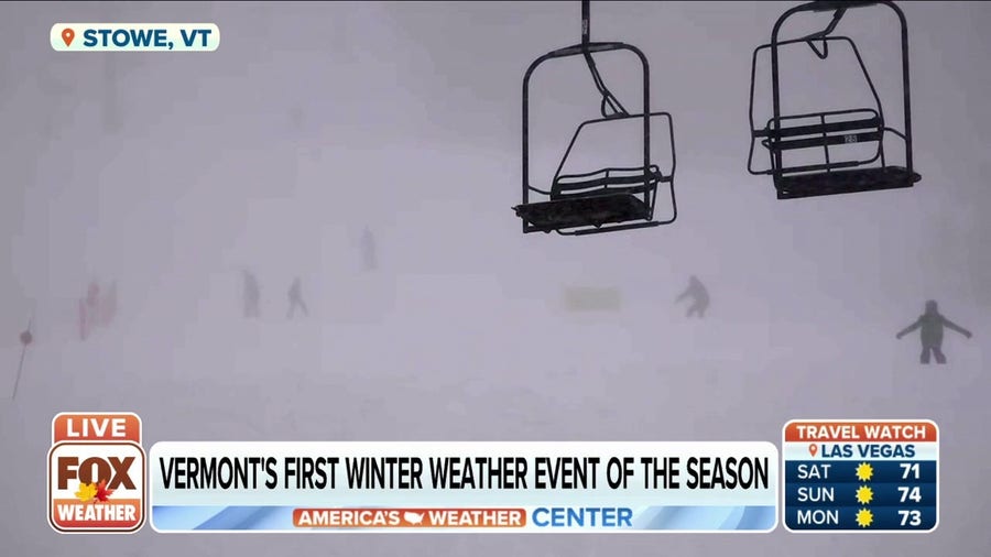 Ski season underway in Vermont as state sees first winter weather event
