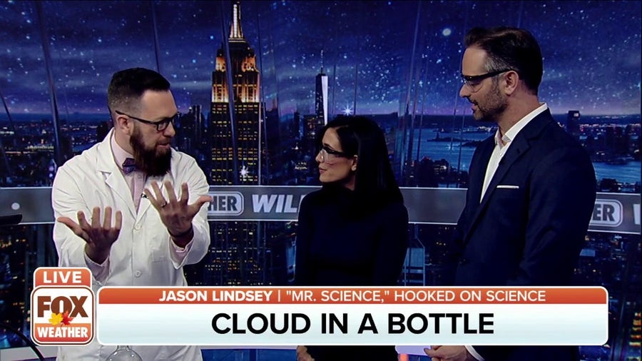 Mr. Science creates a cloud in a bottle
