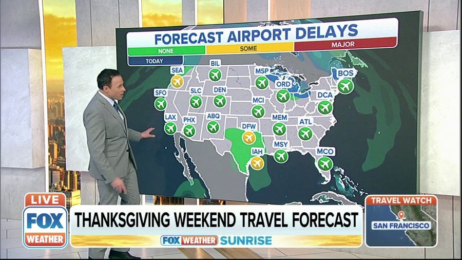 Rain, snow could create holiday travel headaches this weekend for some
