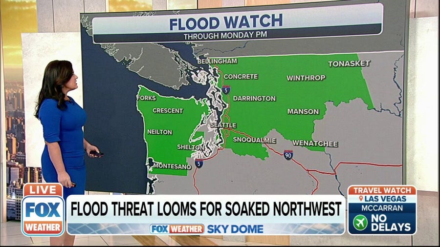 Flood threat looms for soaked Pacific Northwest 