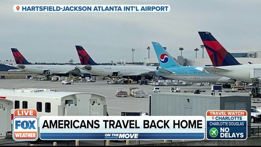 Passengers advised to arrive at airports early for return trip home after Thanksgiving 