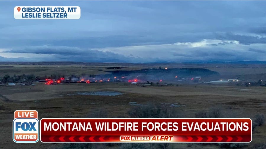 Montana wildfire forces evacuations, 70+ firemen on scene