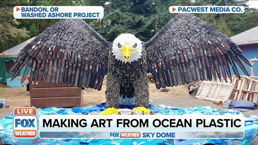 Organization makes art from ocean plastic to help educate about pollution