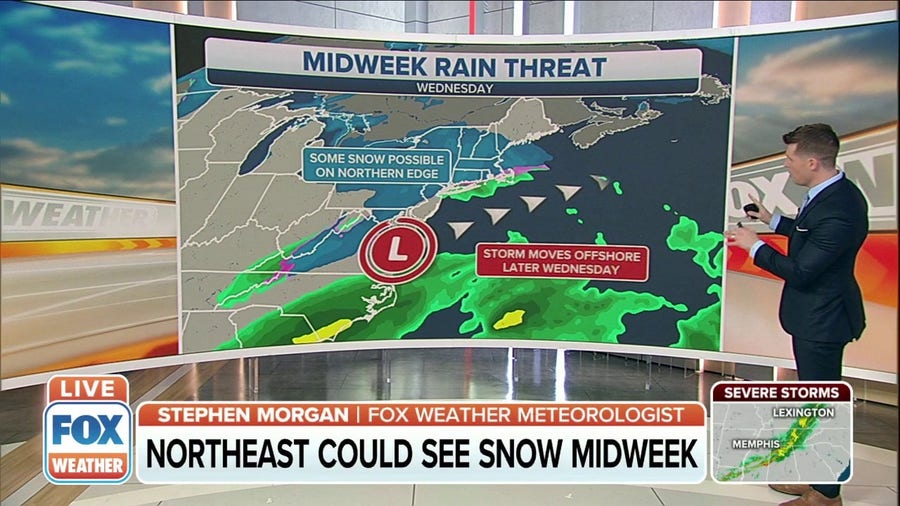 Midweek storm could bring first snow of season to parts of Northeast