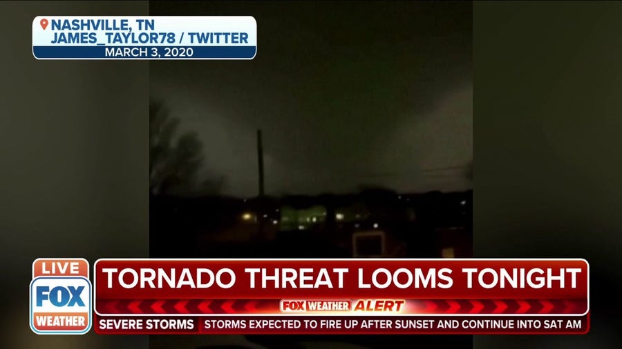 Tornado threat looms for Middle Tennessee overnight