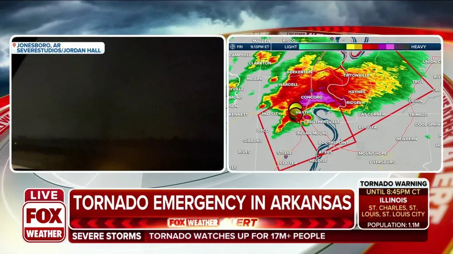 Tornado Emergency declared in Arkansas