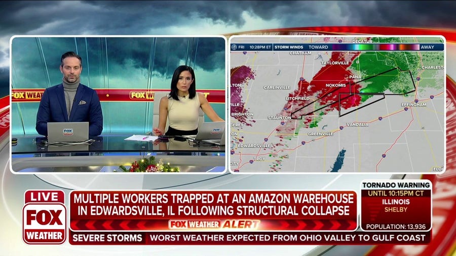 Multiple workers trapped at Amazon warehouse in Illinois