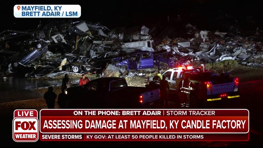 Mayfield, Kentucky candle factory completely destroyed by tornado