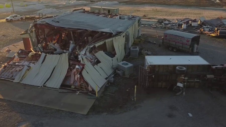 New drone video shows devastation in Leachville, Arkansas