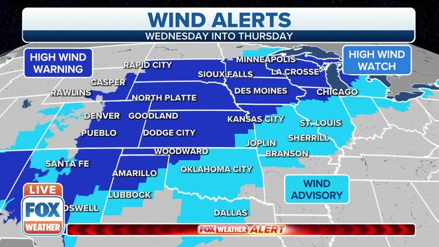 More than 100 million under wind alerts ahead of 'historic' event