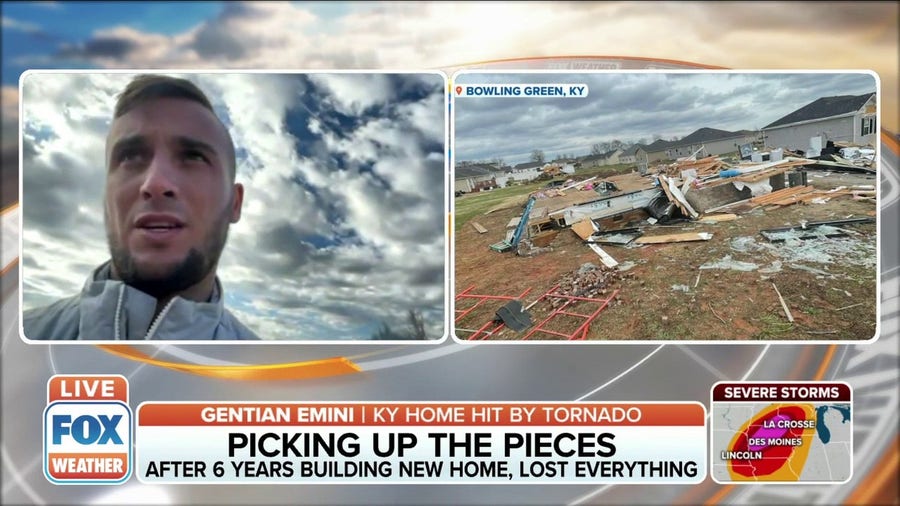 Tornado destroys Kentucky's couple newly built home