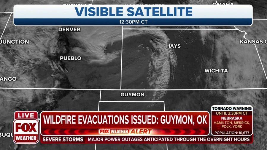 Wildfire evacuations issued in Guymon, OK