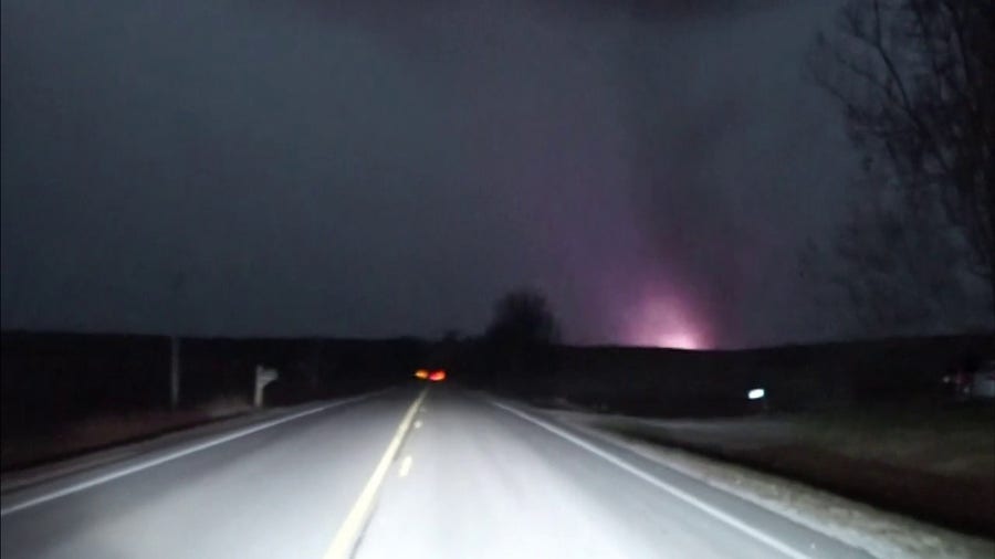 Tornado near Atlantic, Iowa