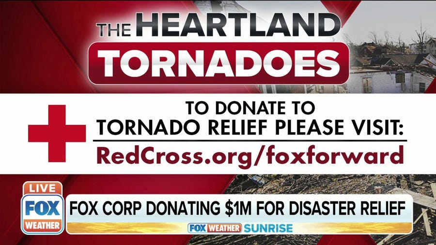 FOX Corporation donates $1 million to Red Cross for tornado relief efforts