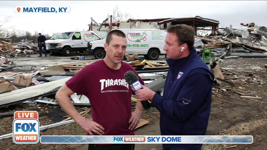 'We need to all come together': Tornado destroys man's Mayfield, KY cleaning business