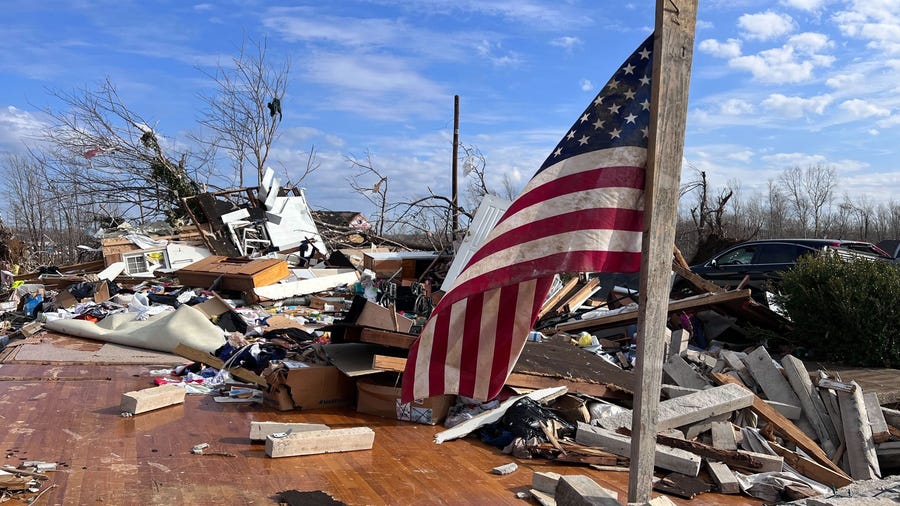After the tornado: devastation in Kentucky