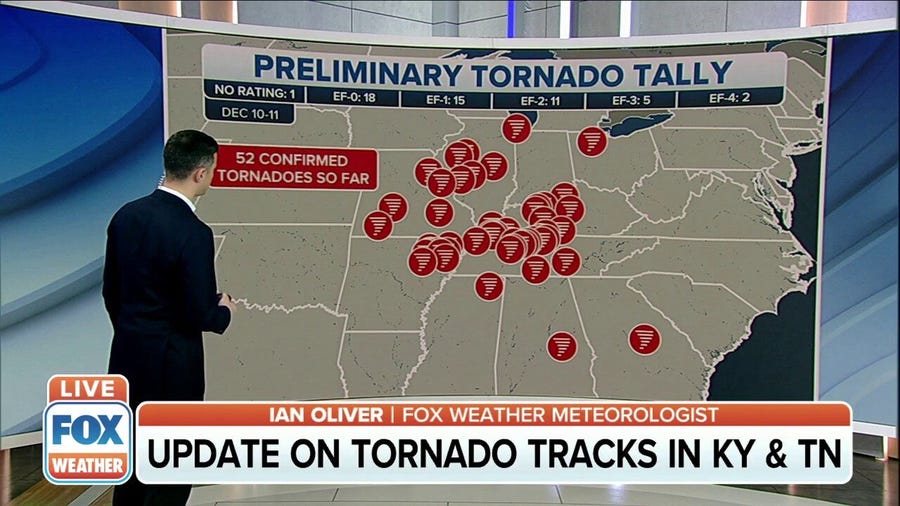 At least 52 tornadoes confirmed from last Friday's storm 