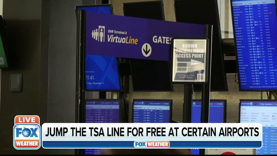 Jump TSA line for free at certain airports