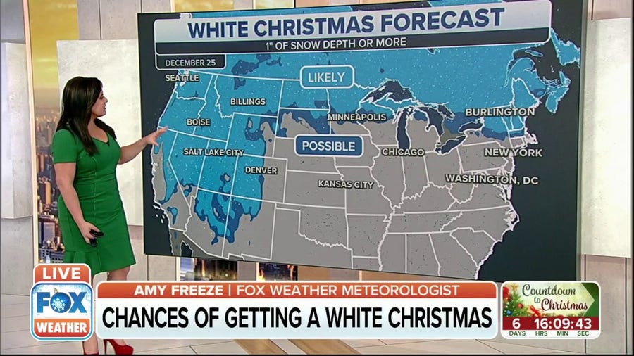 What are the chances of getting a white Christmas?