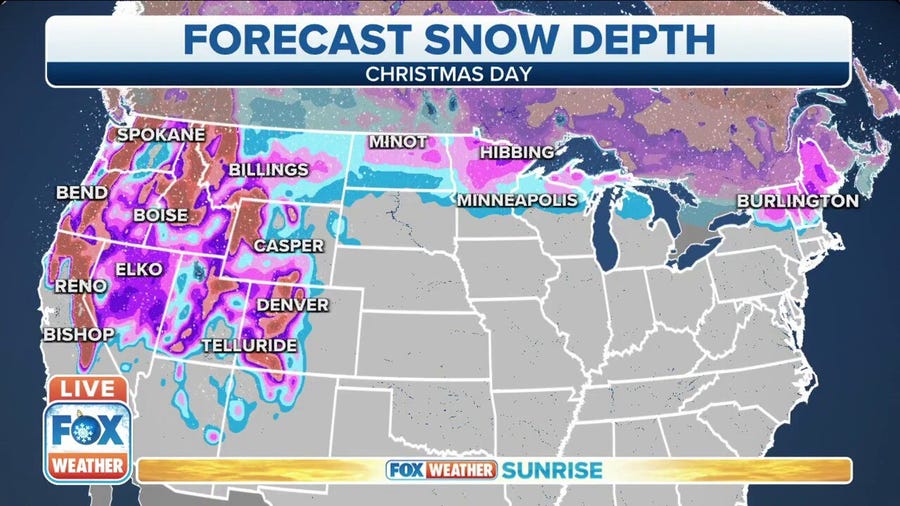 Chances for a white Christmas this year are low for most of the country