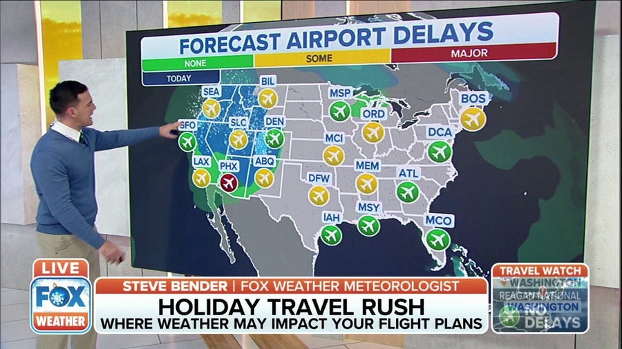Holiday travel forecast for Dec. 24