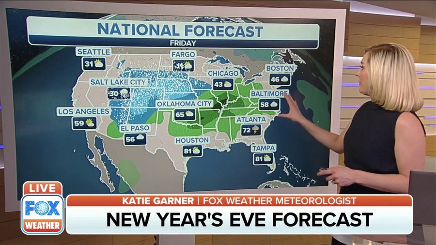 What weather you can expect on New Year's Eve