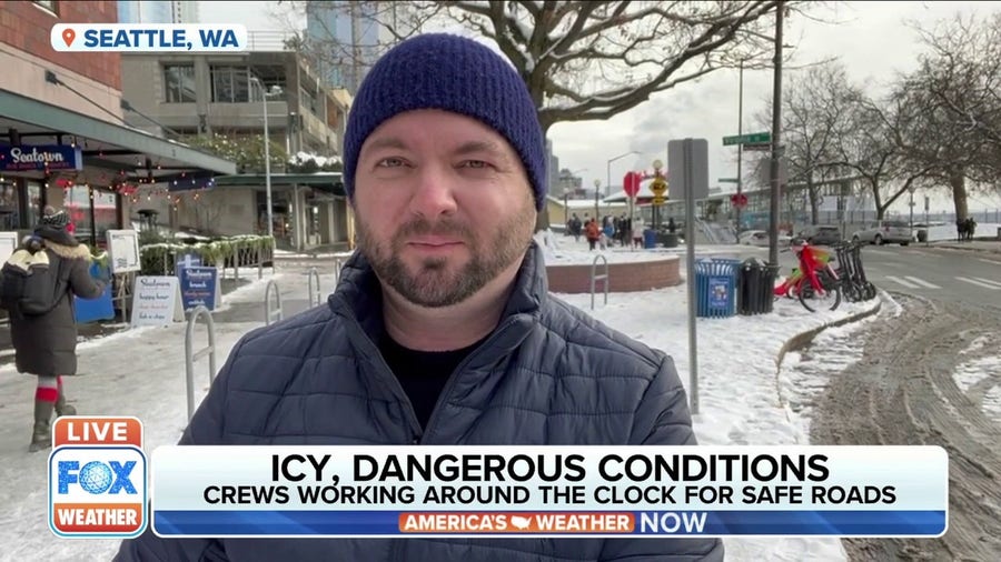 Icy roads, frigid temperatures for Seattle 