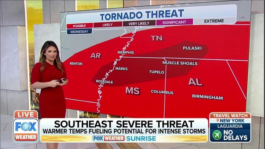 Warmer temperatures fuel potential for intense storms in Southeast