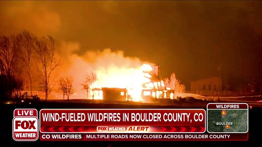 Wind-fueled wildfires in Boulder County, CO