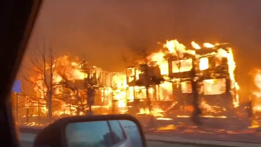 Police show patrol footage from Colorado fire