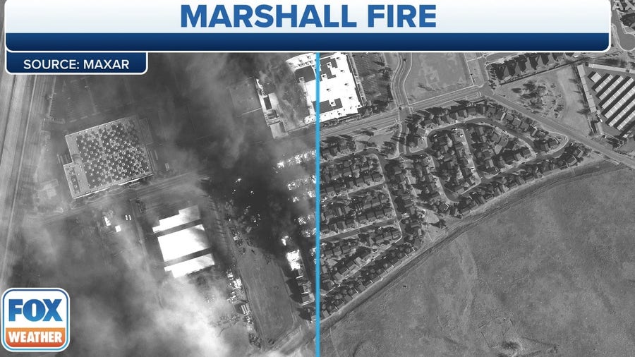 Marshall Fire Before and After