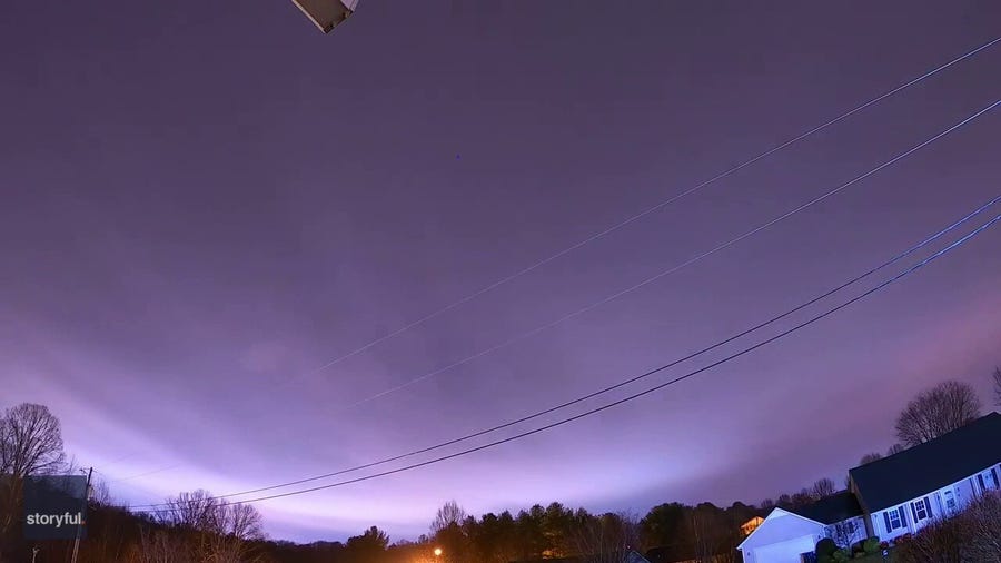 Timelapse captures stormy New Year's Day in Kentucky