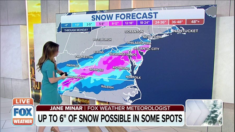 Winter weather alerts in place across the Mid-Atlantic 
