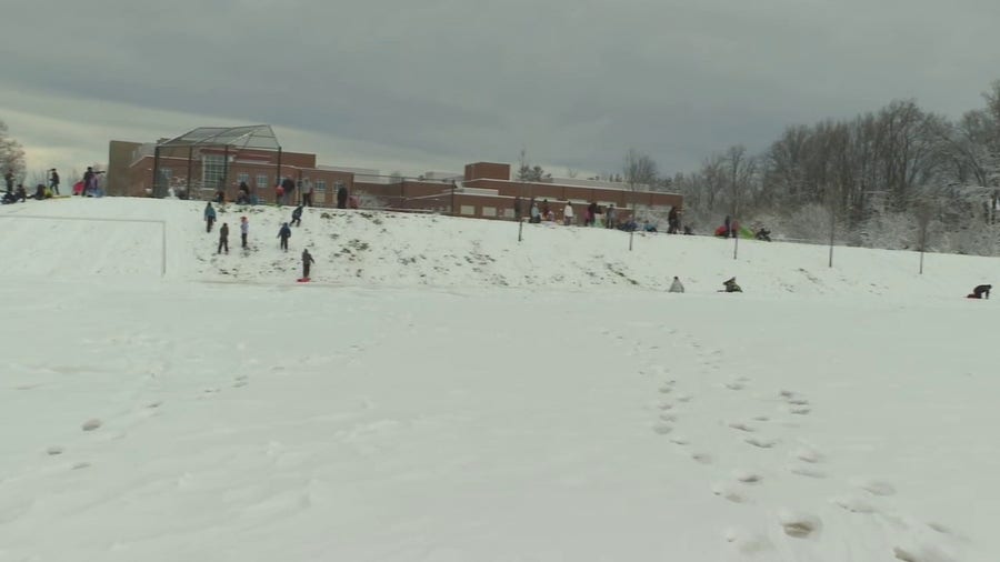 Snow day in Bethesda, Maryland