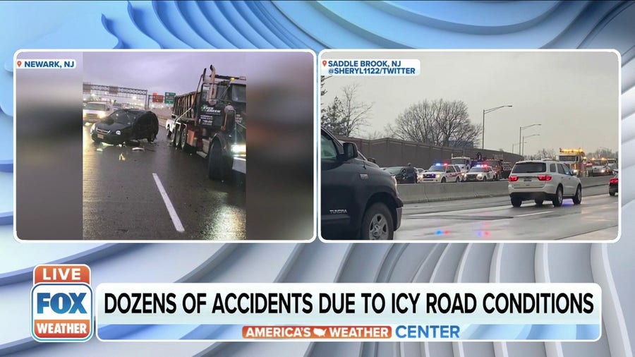 Police respond to more than 170 crashes in NJ due to icy road conditions