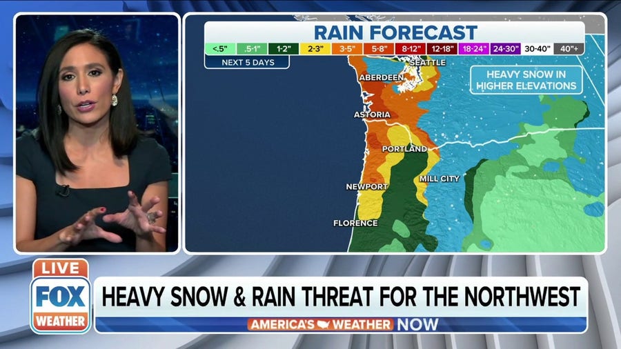 Northwest expecting rain throughout week, higher elevations to get snow