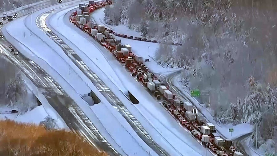 How a winter storm turned I-95 into a traffic nightmare