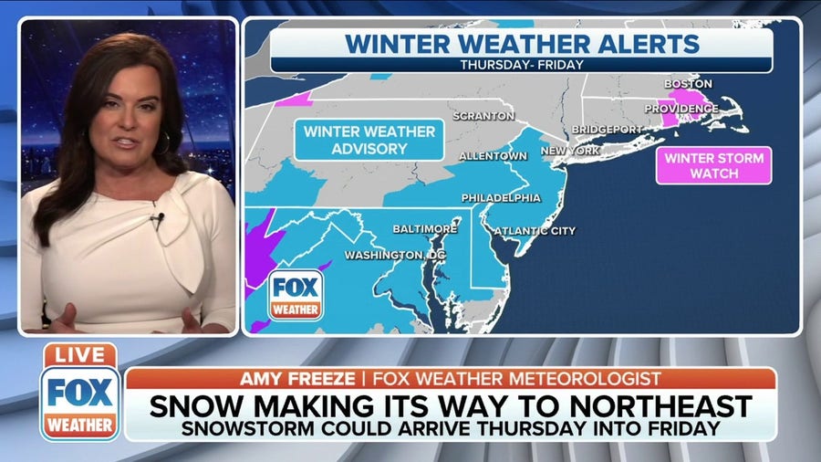 Northeast looking at late week snowstorm 