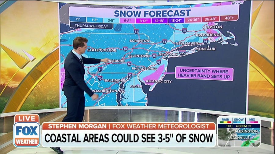 Mid-South to Northeast gearing up for more snow Thursday into Friday