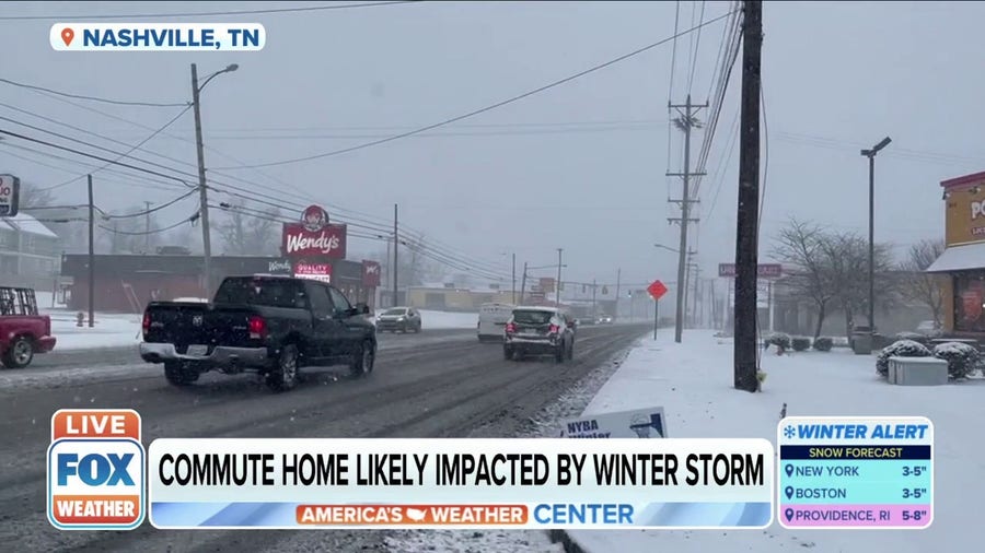 Snow causes havoc on roads in Tennessee 