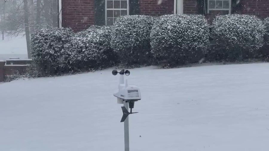 Weather station gets workout from Arkansas snow