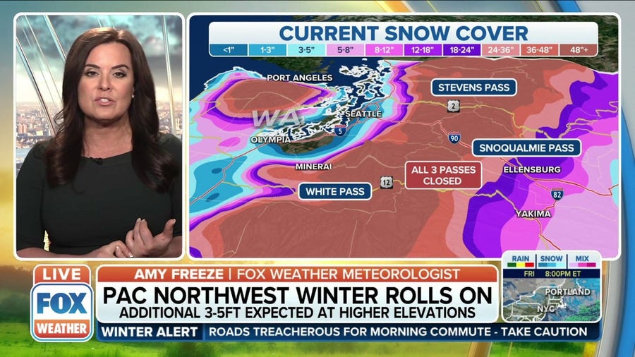 Snow closes all Cascade passes in Washington 