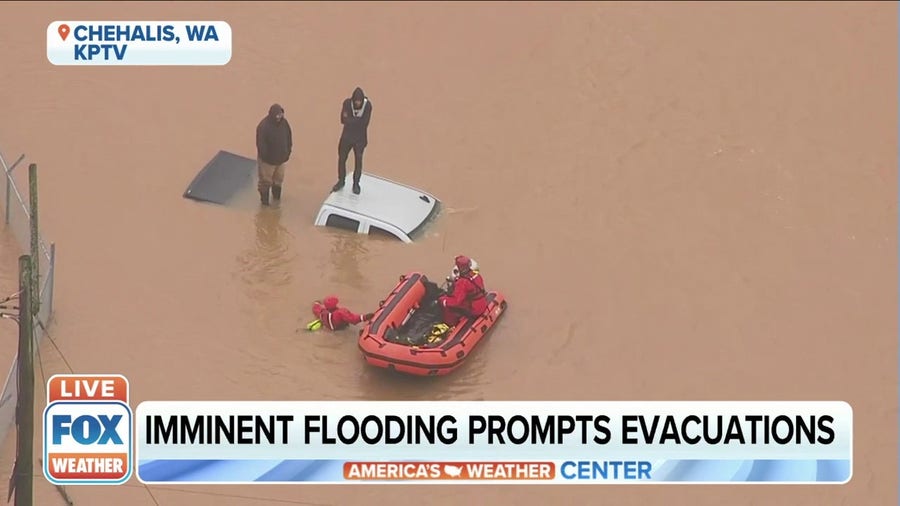 People rescued after major flooding prompts evacuations in Washington State