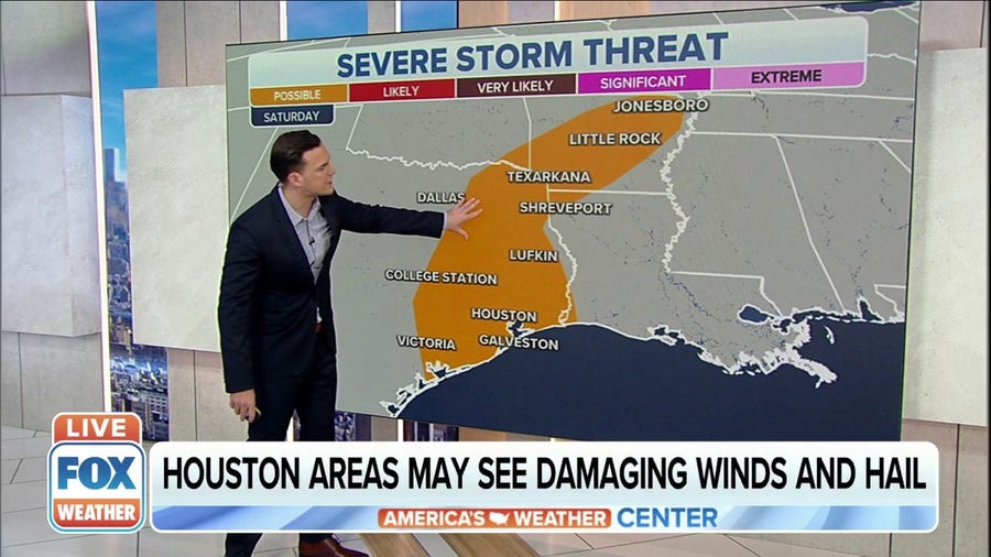 Stormy weekend expected across South